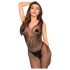 Penthouse Wild Catch - varruketa võrgust catsuit (must) - XL