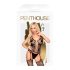 Penthouse Love Bud - pitsiline avatud võrkkostüüm (must) - XL