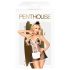 Penthouse Teaser - 3-osaline toatüdruku kostüüm (must-valge)