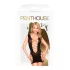 Penthouse Flame on the Rock - võrkmaterjalist minikleit - must - XL