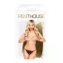 Penthouse Hot Getaway - avatud pitsist stringid lipsuga - must - L/XL