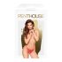 Penthouse Hot Getaway - avatud pitsist stringid lipsuga - punane - M/L