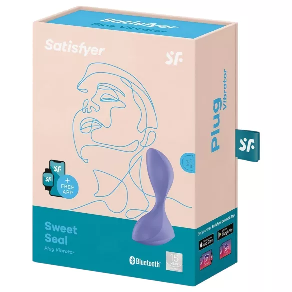 Satisfyer Sweet Seal - rakendusega juhitav anaalvibraator (lilla)