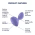 Satisfyer Sweet Seal - rakendusega juhitav anaalvibraator (lilla)
