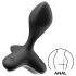 Satisfyer mängumuutja - laetav anaalseksivibraator (must)