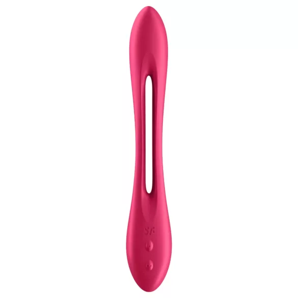 Satisfyer Elastic Joy - akuga, paindlik paarivibraator (punane)