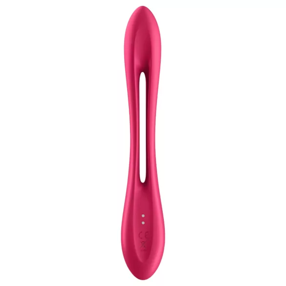 Satisfyer Elastic Joy - akuga, paindlik paarivibraator (punane)