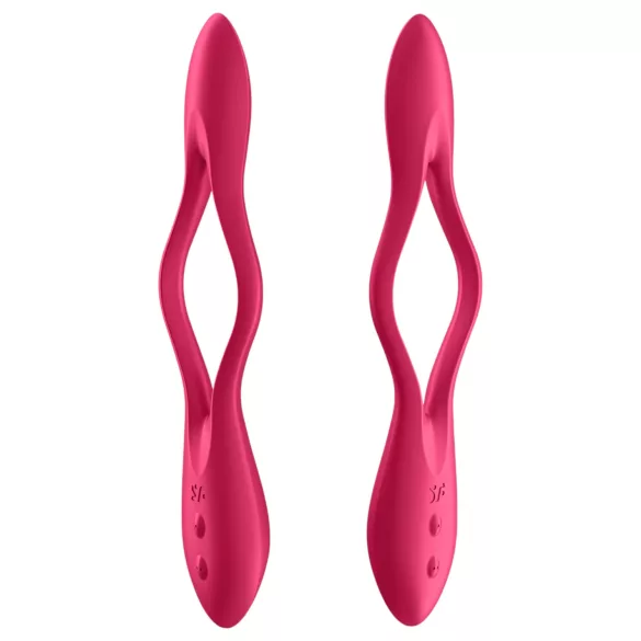 Satisfyer Elastic Joy - akuga, paindlik paarivibraator (punane)