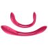 Satisfyer Elastic Joy - laetav, paindlik paarivibraator (punane)