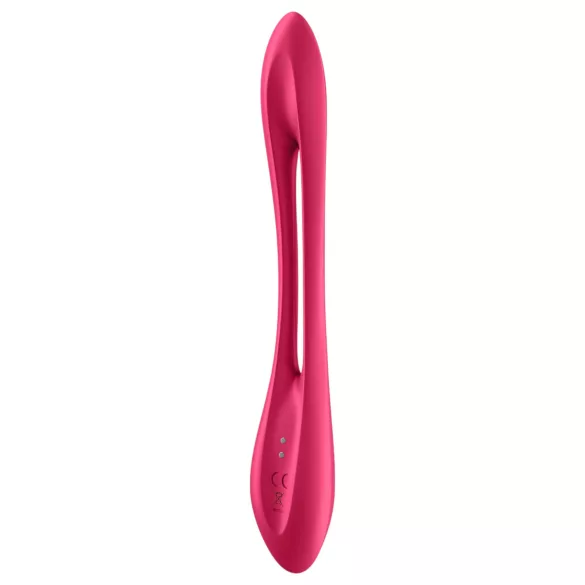 Satisfyer Elastic Joy - akuga, paindlik paarivibraator (punane)