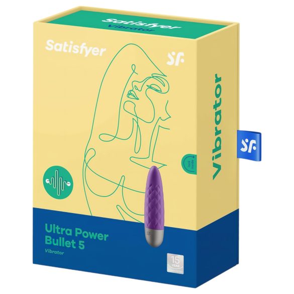 Satisfyer Ultra Power Bullet 5 - akuga veekindel vibraator - lilla