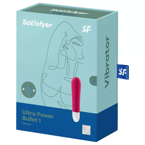 Satisfyer - vibraator - aku, veekindel, punane