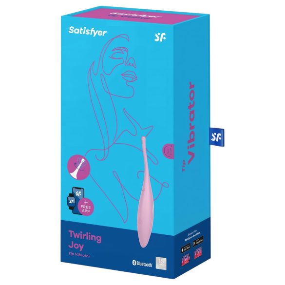 Satisfyer Twirling Joy - kliitorivibraator - veekindel, roosa, nutikas