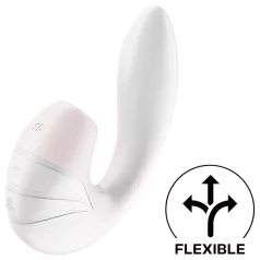   Satisfyer Supernova - aku vibraator ja õhulainestimulaator - valge
