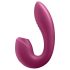 Satisfyer Sunray - laetav õhuimpulsi 2in1 vibraator (punane)
