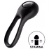 Satisfyer Majestic Duo - vibraatoriga veekindel laetav peeniserõngas - must