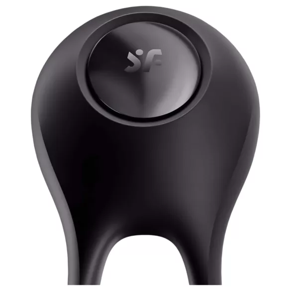 Satisfyer Majestic Duo - vibraatoriga veekindel laetav peeniserõngas - must