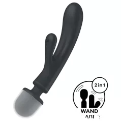   Satisfyer Triple Lover - G-punkti ja kliitori vibraator - hõbedane