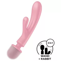   Satisfyer Triple Lover - G-punkti ja kliitori vibraator - roosa