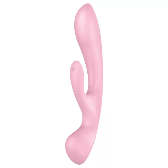 Satisfyer Triple Oh - kliitorivibraator akuga, varrega - roosa