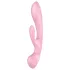 Satisfyer Triple Oh - kliitorivibraator akuga, varrega - roosa