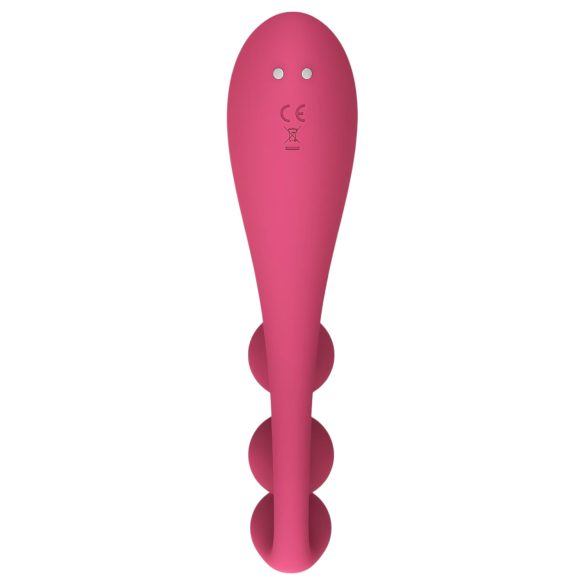 Satisfyer Tri Ball 1 - laetav, multifunktsionaalne vibraator (punane)