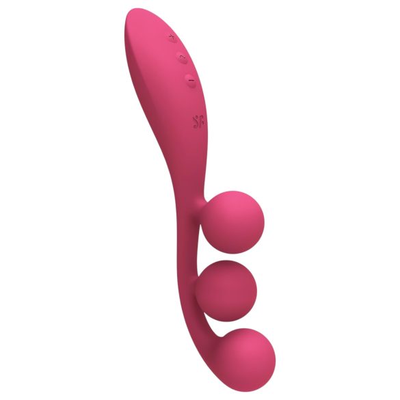 Satisfyer Tri Ball 1 - laetav, multifunktsionaalne vibraator (punane)