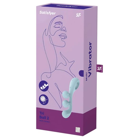 Satisfyer Tri Ball 2 - multifunktsionaalne vibreeriv sekslelul - menta