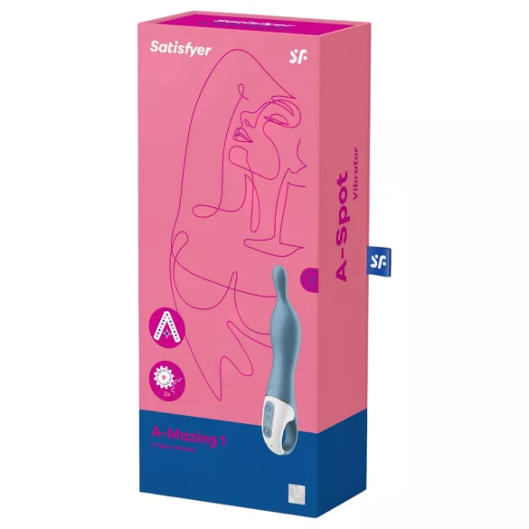 Satisfyer A-Mazing 1 - akuga A-punkti vibraator (sinine)