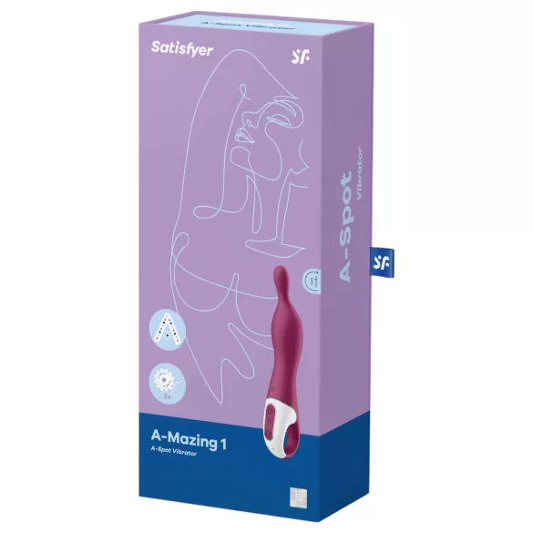 Satisfyer A-Mazing 1 - akuga A-punkti vibraator - punane