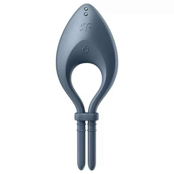 Satisfyer Bullseye - rakendusega juhitav vibratsiooniga peeniserõngas meestele (hall)