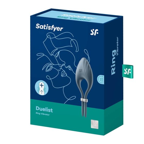 Satisfyer Duelist - dobíjecí vibrační kroužek na penis (šedý)