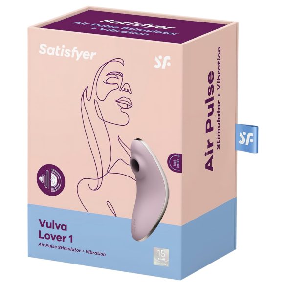 Satisfyer Vulva Lover 1 - õhulaine kliitorivibraator - lilla