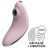 Satisfyer Vulva Lover 1 - õhulaine kliitorivibraator - lilla