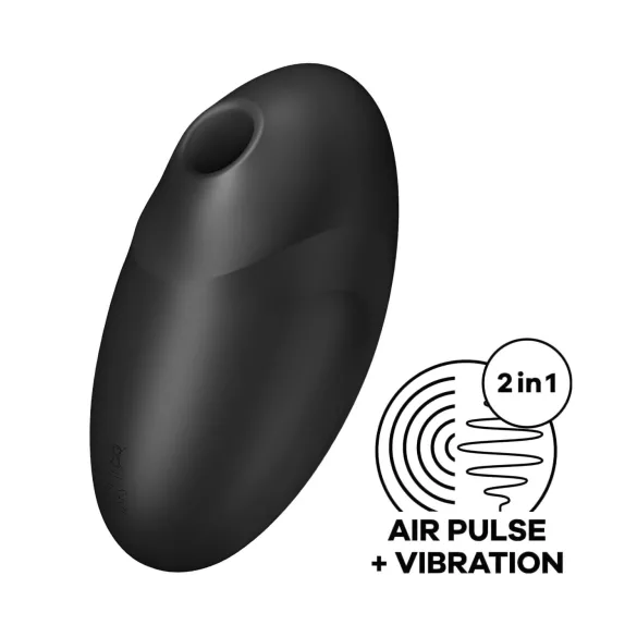 Satisfyer Vulva Lover 3 - kliitoristimulaator õhulainetega - must