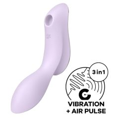   Satisfyer Curvy Trinity 2 - õhulainega 2in1 vibraator - lilla