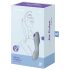 Satisfyer Curvy Trinity 3 - õhulainega 2in1 vibraator (hall)