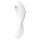Satisfyer Curvy Trinity 5+ - nutikas 2in1 vibraator (valge)