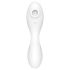 Satisfyer Curvy Trinity 5+ - nutikas 2in1 vibraator (valge)