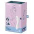 Satisfyer Curvy Trinity 5+ - nutikas 2in1 vibraator (valge)