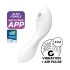 Satisfyer Curvy Trinity 5+ - nutikas 2in1 vibraator (valge)