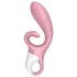 Satisfyer Hug Me - rakendusega juhitav kliitoriharuga vibraator (roosa)