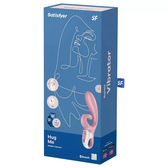 Satisfyer Hug Me - rakendusega juhitav kliitoriharuga vibraator (roosa)