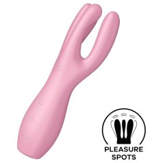   Satisfyer Threesome 3 - kliitorivibraator - akulaetav - roosa