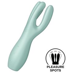   Satisfyer Threesome 3 - akupärnaga kliitorivibraator (piparmünt)
