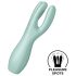 Satisfyer Threesome 3 - akupärnaga kliitorivibraator (piparmünt)