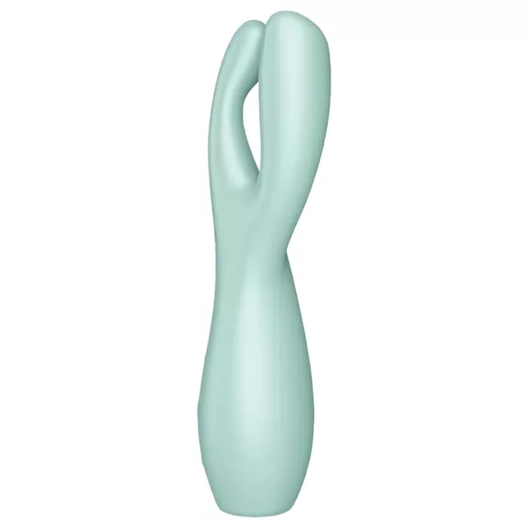 Satisfyer Threesome 3 - akupärnaga kliitorivibraator (piparmünt)