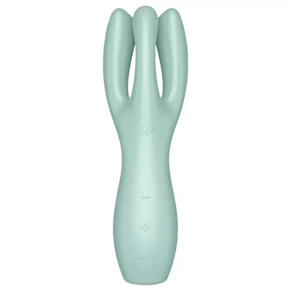 Satisfyer Threesome 3 - akupärnaga kliitorivibraator (piparmünt)