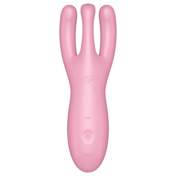 Satisfyer Threesome 4 - nutikas kliitori vibraator (roosa)