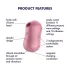 Satisfyer Cotton Candy - õhulainega kliitorivibraator - korall
